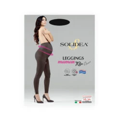 Solidea Leggings Maman 70 Opachi Microfibra Compressione 12 15mmHg XL Nero