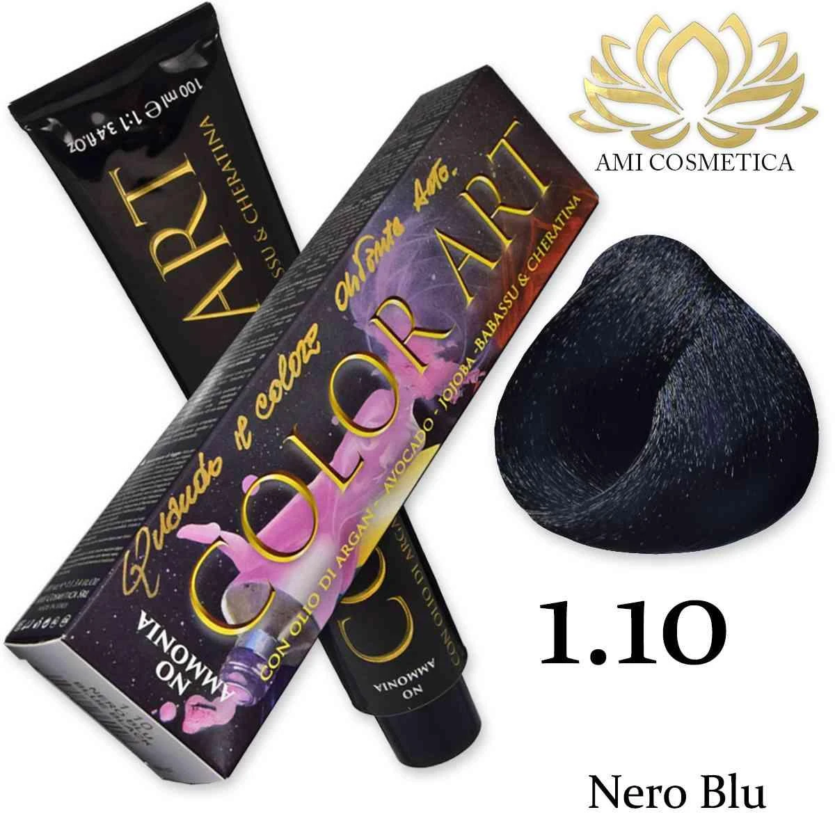 Color Art Senza Ammoniaca 100 Ml 1.10 Nero Blu 1 Color Art Senza Ammoniaca 100 Ml 1.10 Nero Blu