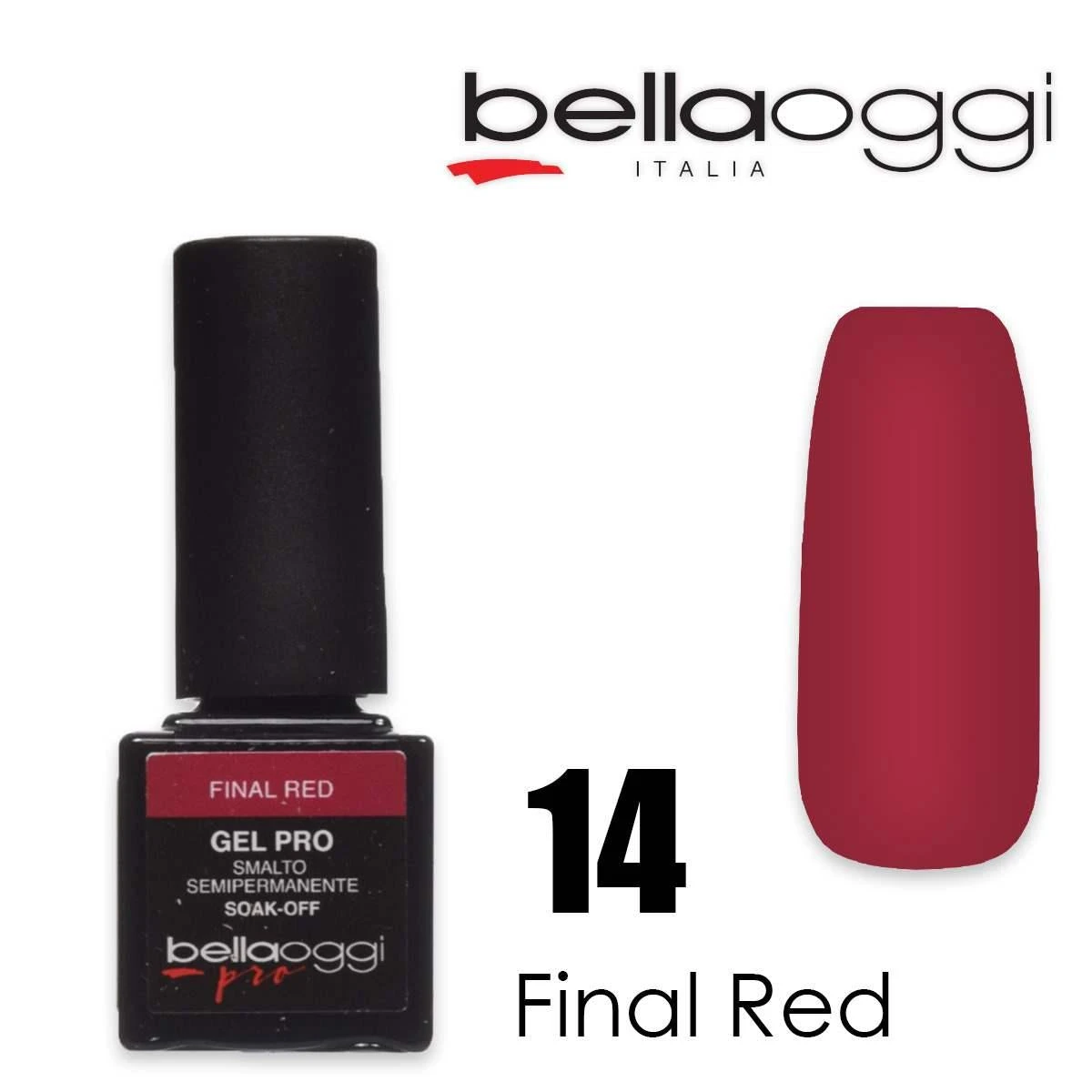 Bella Oggi Gel Pro Semipermanente 14 Final Red 1 Bella Oggi Gel Pro Semipermanente 14 Final Red