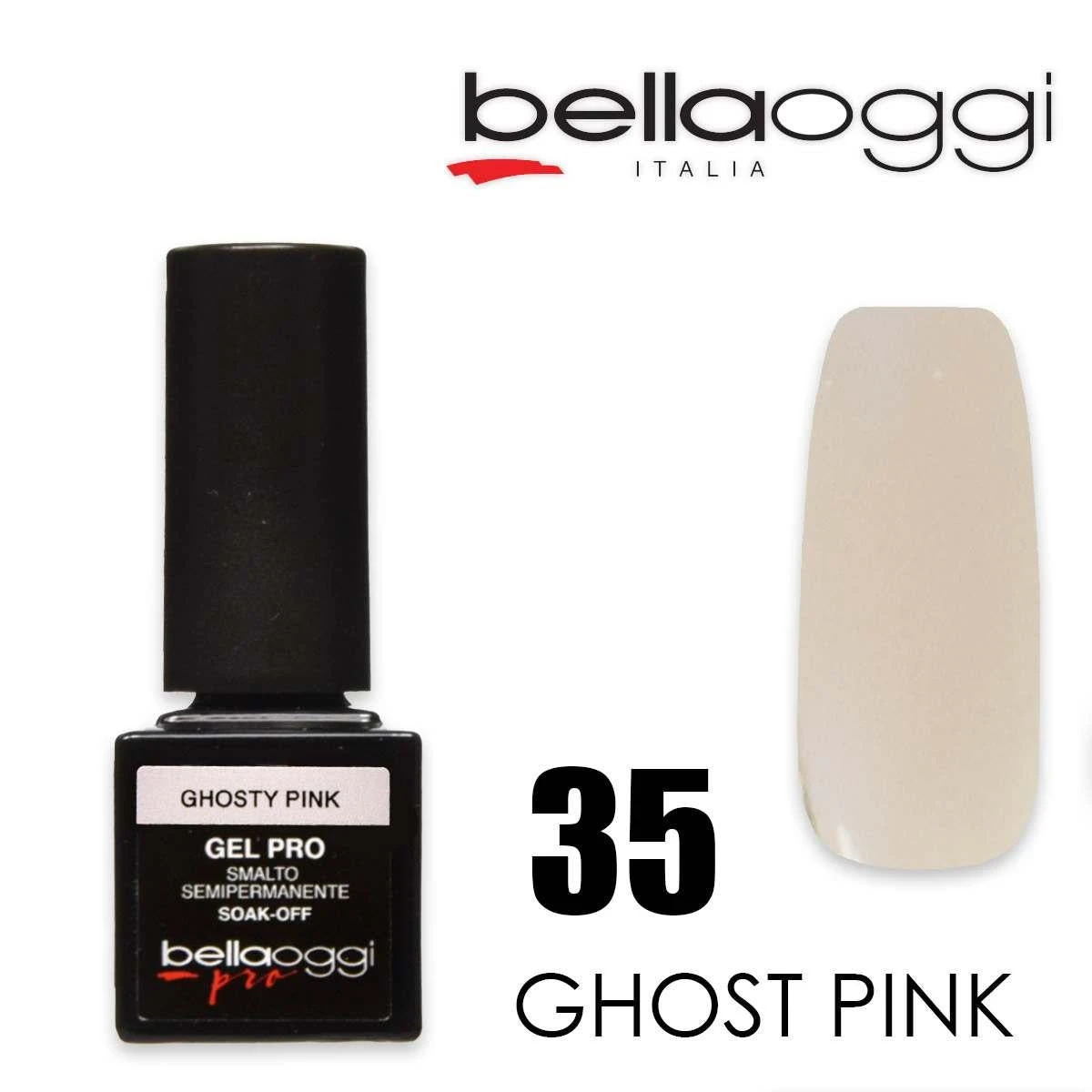 Bella Oggi Gel Pro Semipermanente 35 Ghosty Pink 1 Bella Oggi Gel Pro Semipermanente 35 Ghosty Pink