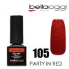 Bella Oggi Gel Pro Semipermanente 105 Party In Red -Negozio al dettagliov Mavala 28592foto