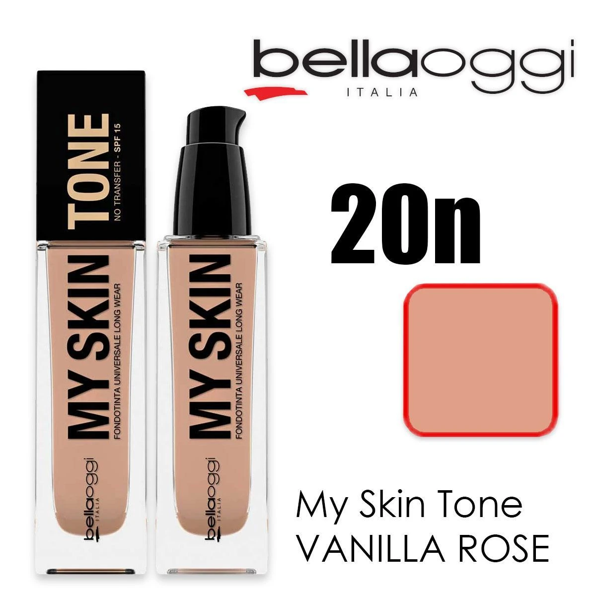 My Skin Tone Fondotinta Universale No Transfer Vanilla Rose 1 My Skin Tone Fondotinta Universale No Transfer Vanilla Rose