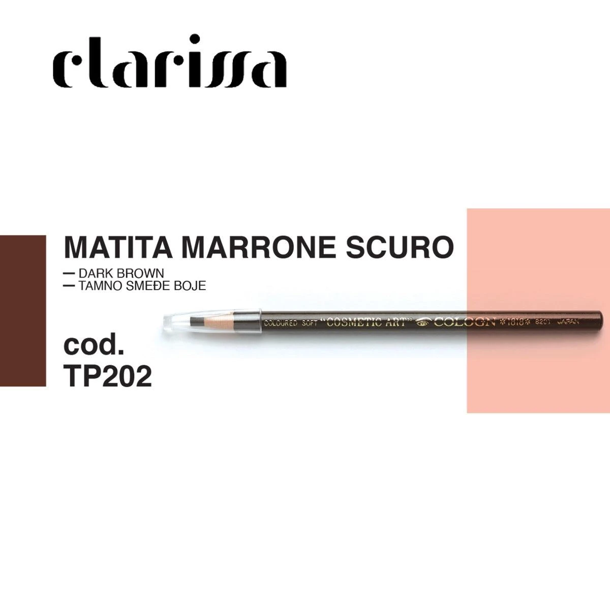 Clarissa Pmu Matita Tecnica Dermatografica Marrone Scuro 1 Clarissa Pmu Matita Tecnica Dermatografica Marrone Scuro