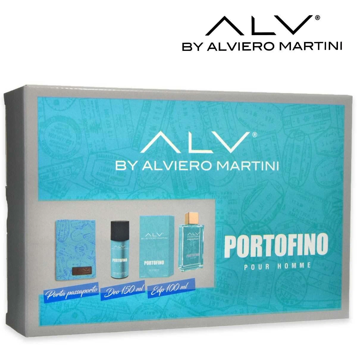 Alviero Martini Portofino Edp 100 Ml+deo 150 Ml + Porta Passaporto Pour Homme 1 Alviero Martini Portofino Edp 100 Ml+deo 150 Ml + Porta Passaporto Pour Homme