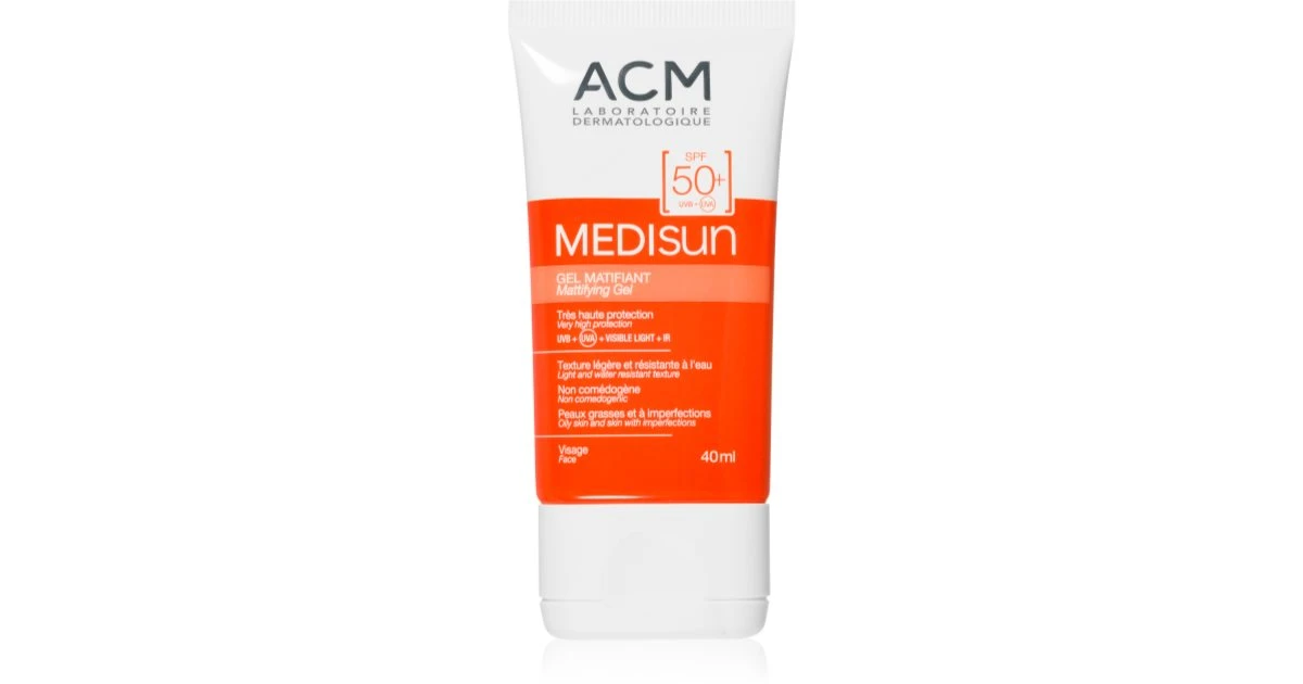 ACM Medisun Gel Matifiant SPF 50+ 40 Ml 1 ACM Medisun Gel Matifiant SPF 50+ 40 Ml