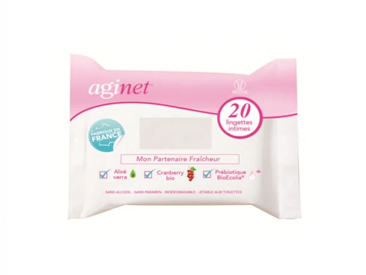 Biogyne Aginet 20 Lingettes Intimes 2 Biogyne Aginet 20 Lingettes Intimes - immagine 2