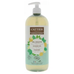 Cattier Gel Douche Aloe Vera Citron Menthe Bio 1L