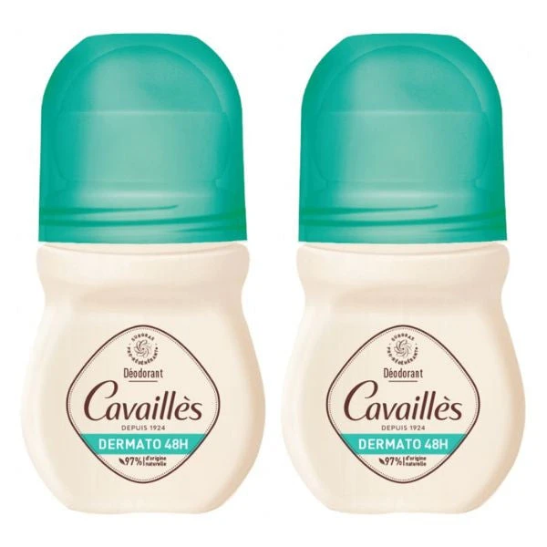 Cavaillès - Dermato 48H - Deodorante Roll-On 2x50 Ml Lotto × 2 1 Cavaillès - Dermato 48H - Deodorante Roll-On 2x50 Ml Lotto × 2