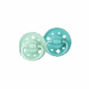 Dodie Set Di 2 Lecca-lecca Rotondi Gomma Naturale 6-36 Mesi Verde/Verde Pastello