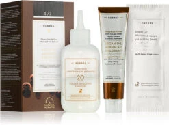 Colorazione Permanente Con Olio Di Argan Korres - 4.77 Catena NATURALE MARRONE INTENSO