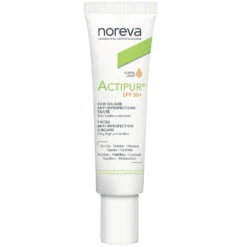 Noreva Actipur SPF50+ - Crema Solare Anti-imperfezioni Colorata Trasparente - Pelli Sensibili Con Imperfezioni 30 Ml