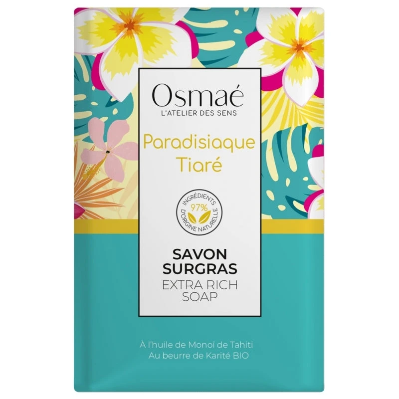Osmaé Paradisiaque Tiare - Sapone Surgras 200g 1 Osmaé Paradisiaque Tiare - Sapone Surgras 200g