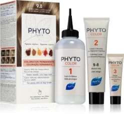Phyto Color Colorazione Permanente Arricchita Con Pigmenti Vegetali 9.8 Biondo Molto Chiaro Beige