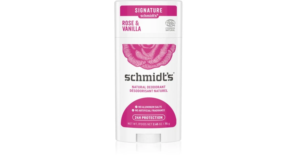 Schmidt' S Déodorant Stick Rose + Vaniglia 75 G 1 Schmidt' S Déodorant Stick Rose + Vaniglia 75 G