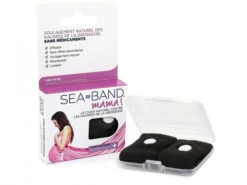 Sea Band Mama Bracciale Digitopressione Anti-Nausea Gravidanza Nero